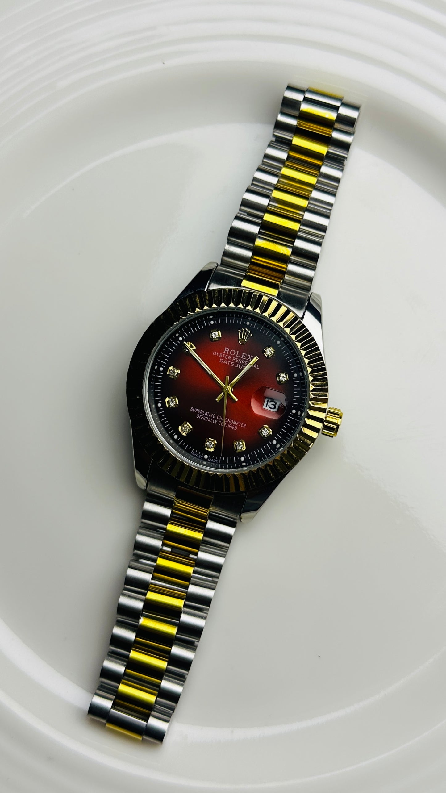 ROLEX ( BLOOD RED ) , MASTER WATCH