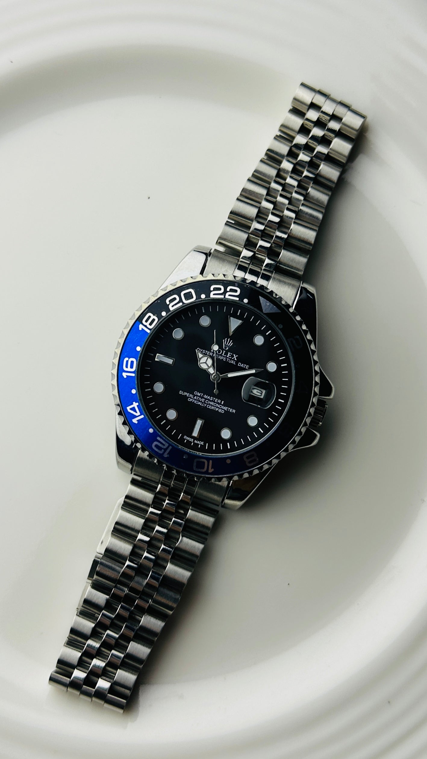 ROLEX BLUE GMT II , MASTER WATCH