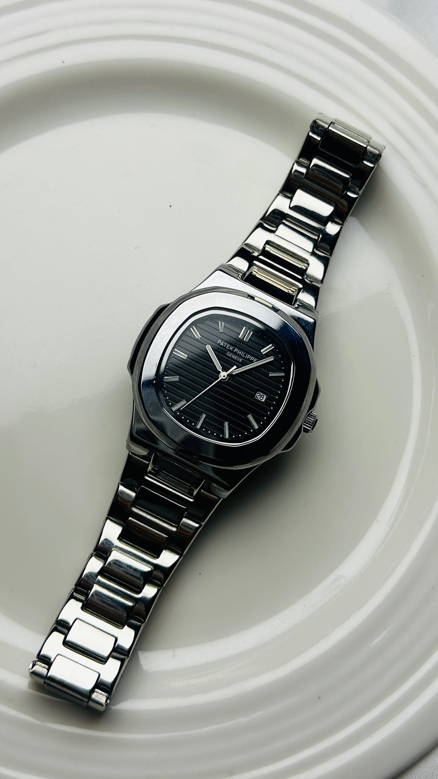 PATEK PHILLIPE GENEVE BLACK , AAA WATCH
