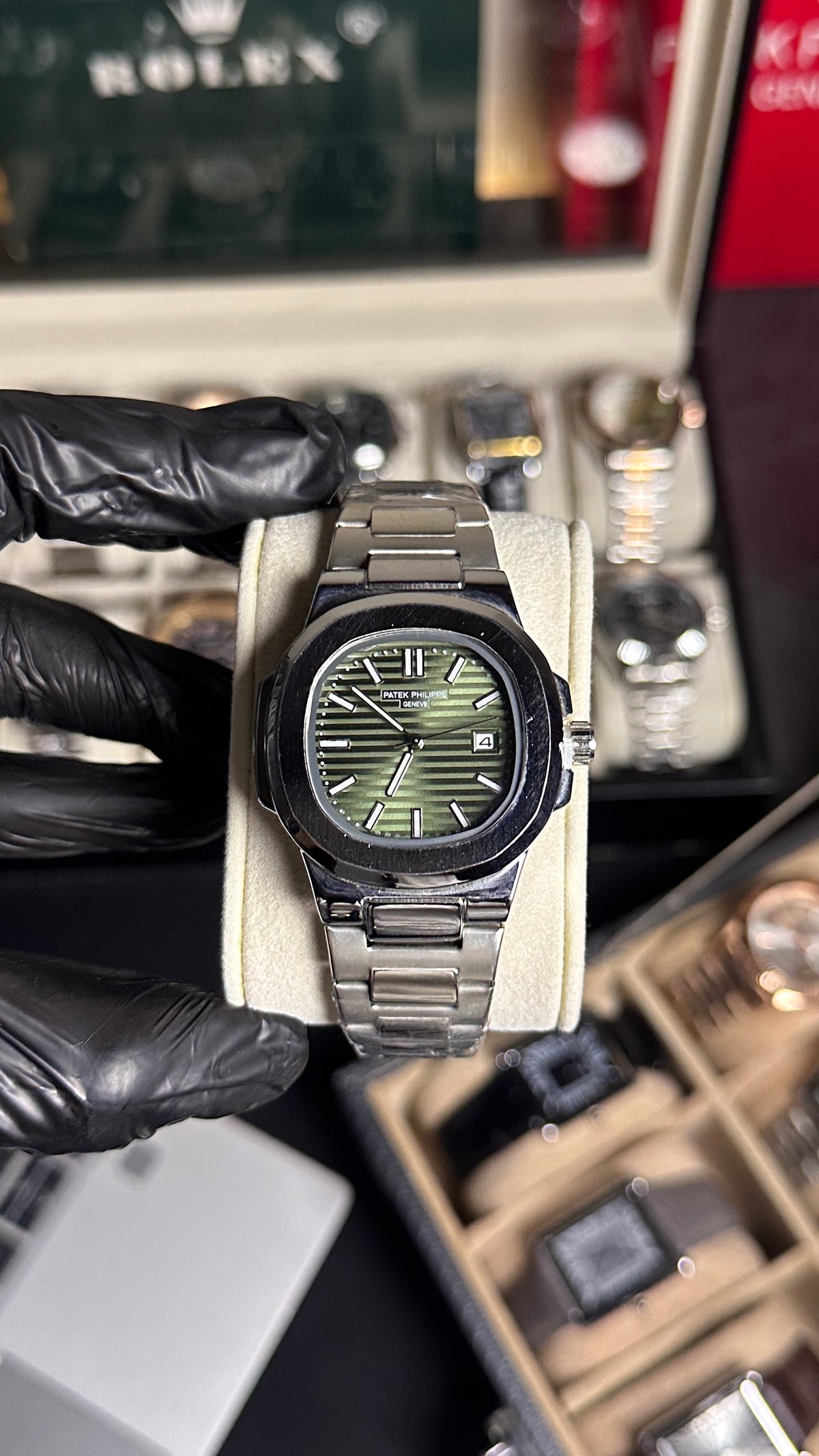 PATEK PHILIPPE OLIVE WATCH