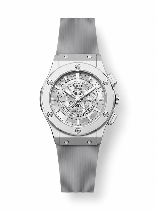 HUBLOT SKELETON SILVER
