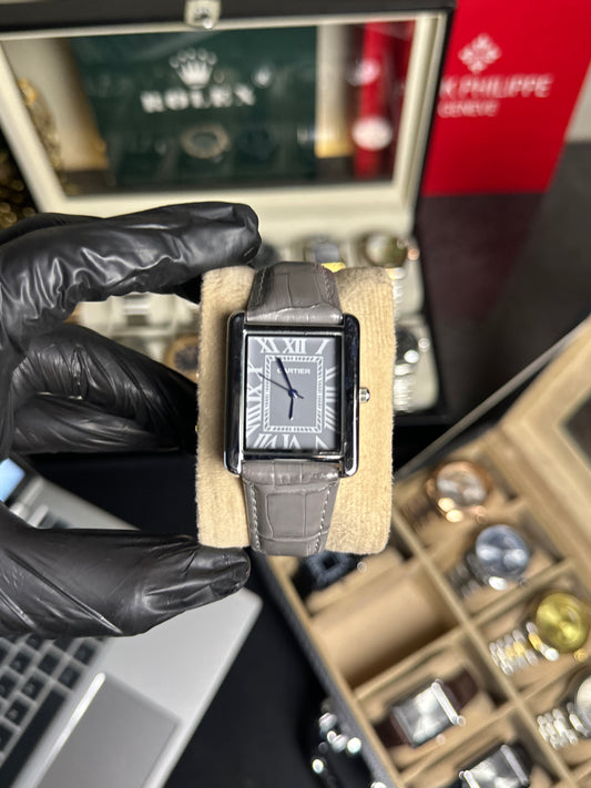 Cartier Grey – Men's Premium Leather Watch