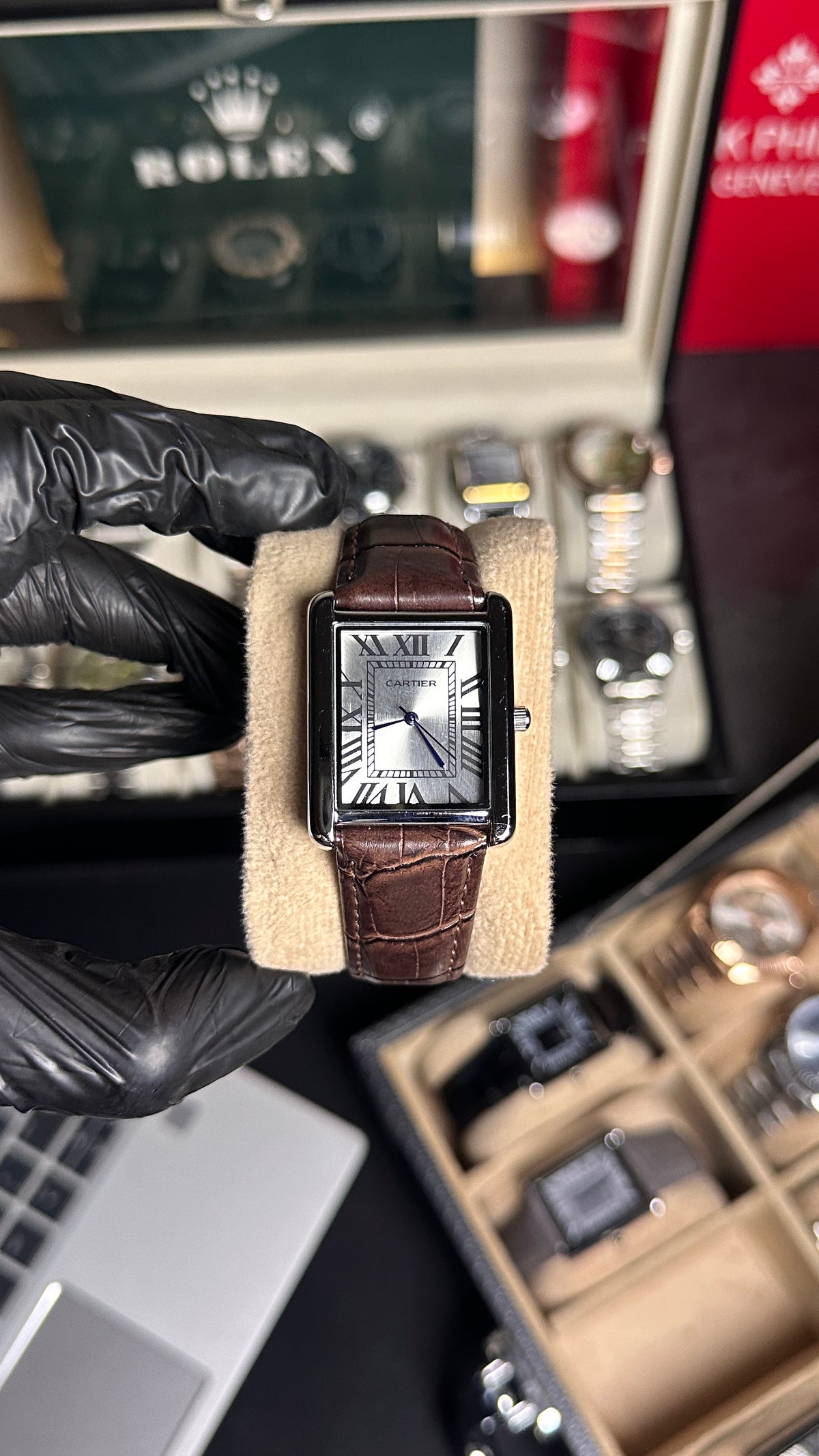 Cartier Brown – Men's Premium Leather Watch