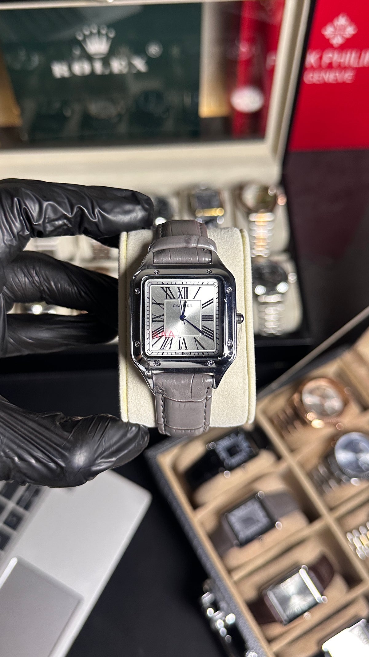 CARTIER PREMIUM STRAPS GREY