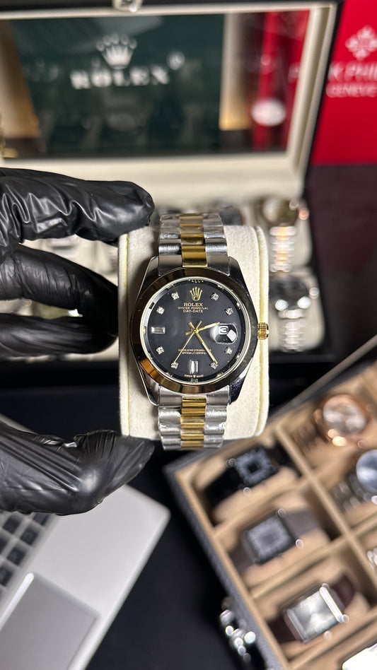 Rolex Oyster Black – Men's Stainless Steel Watch