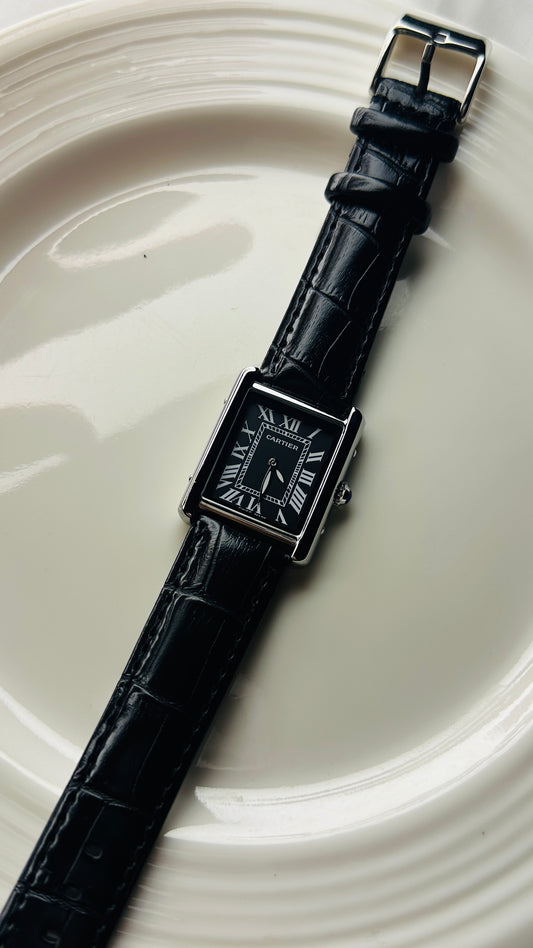 CARTIER BLACK PREMIUM LEATHER