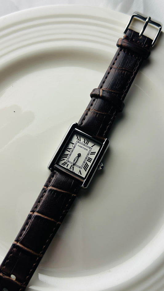 CARTIER BROWN PREMIUM LEATHER